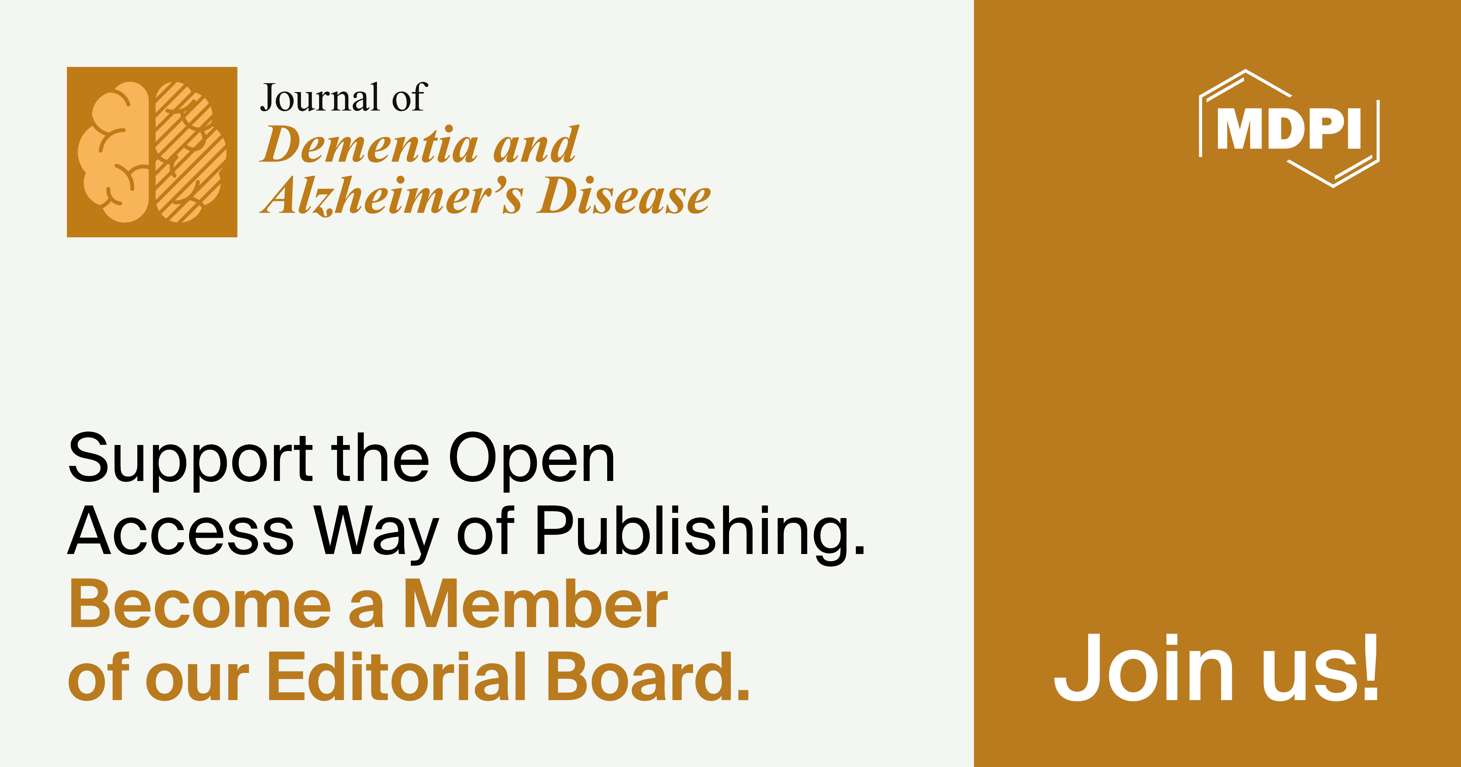 Recruiting Editorial Board Members for the Journal of Dementia and Alzheimer's Disease