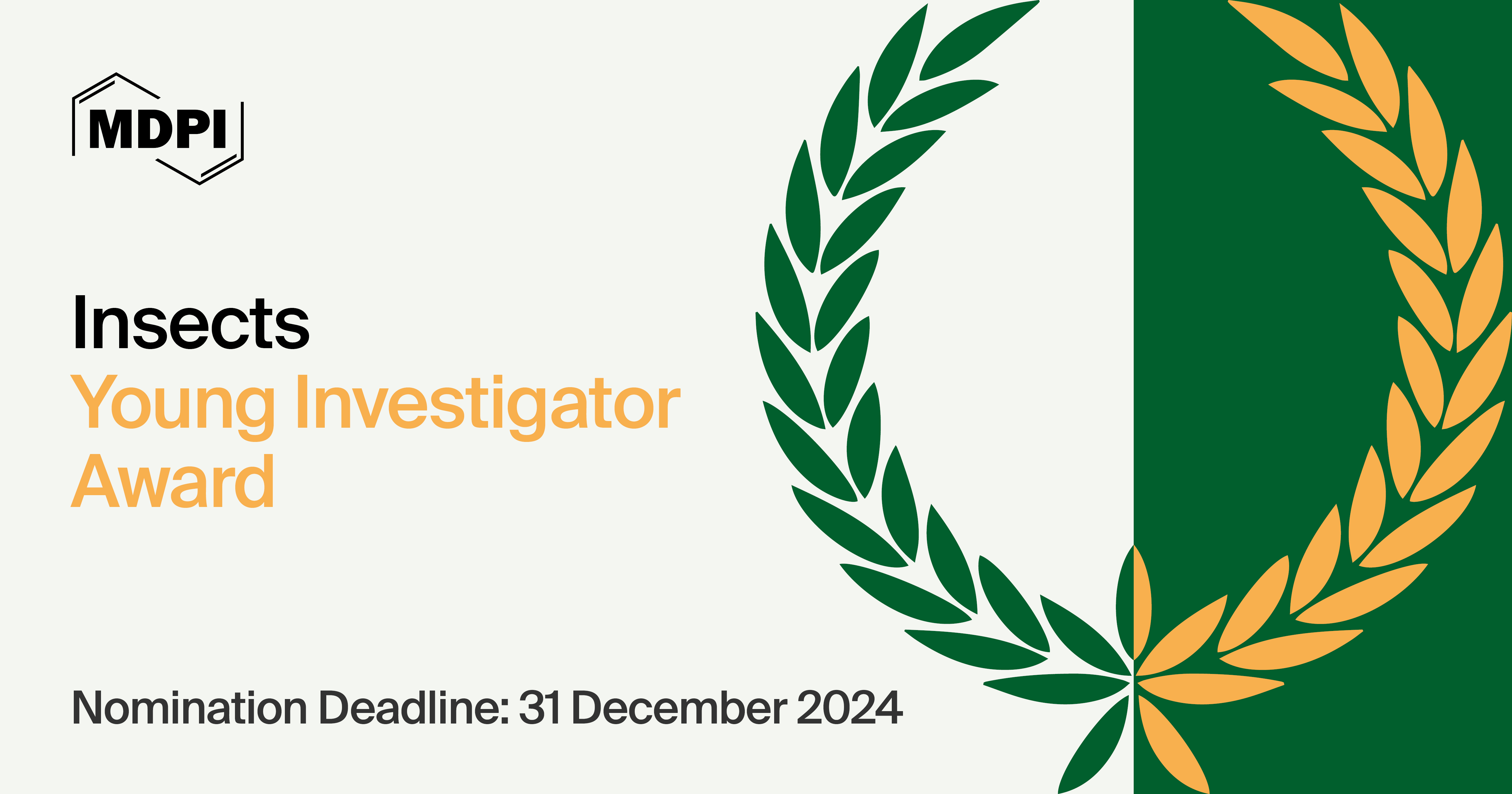 Insects Young Investigator Award—Open for Nominations