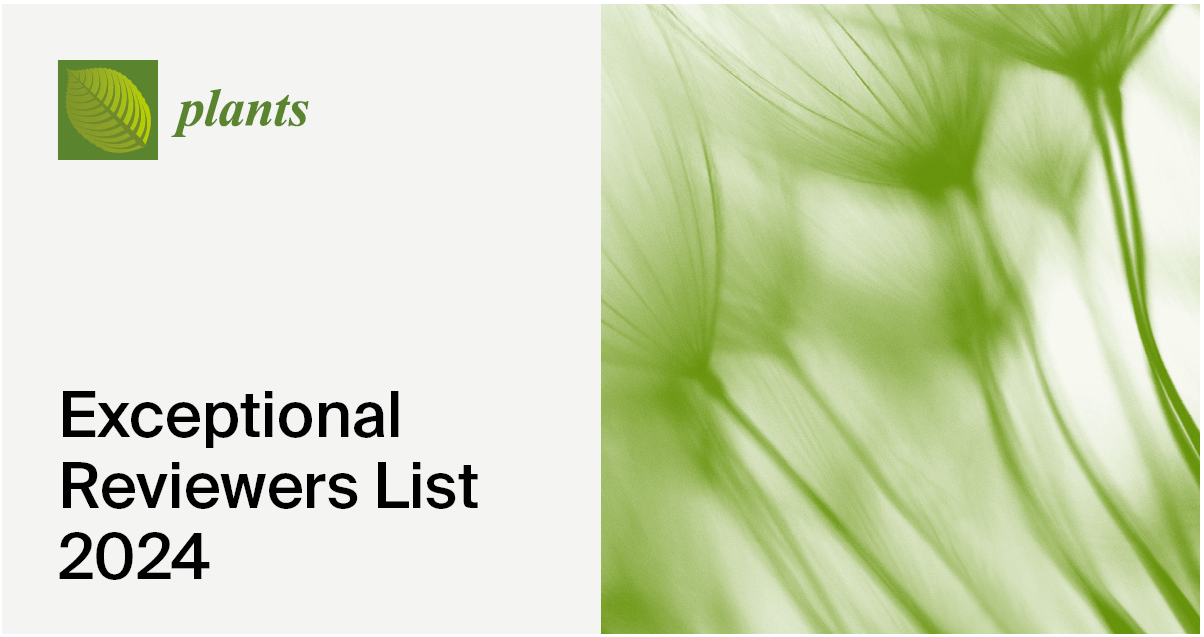 Plants Exceptional Reviewers List 2024