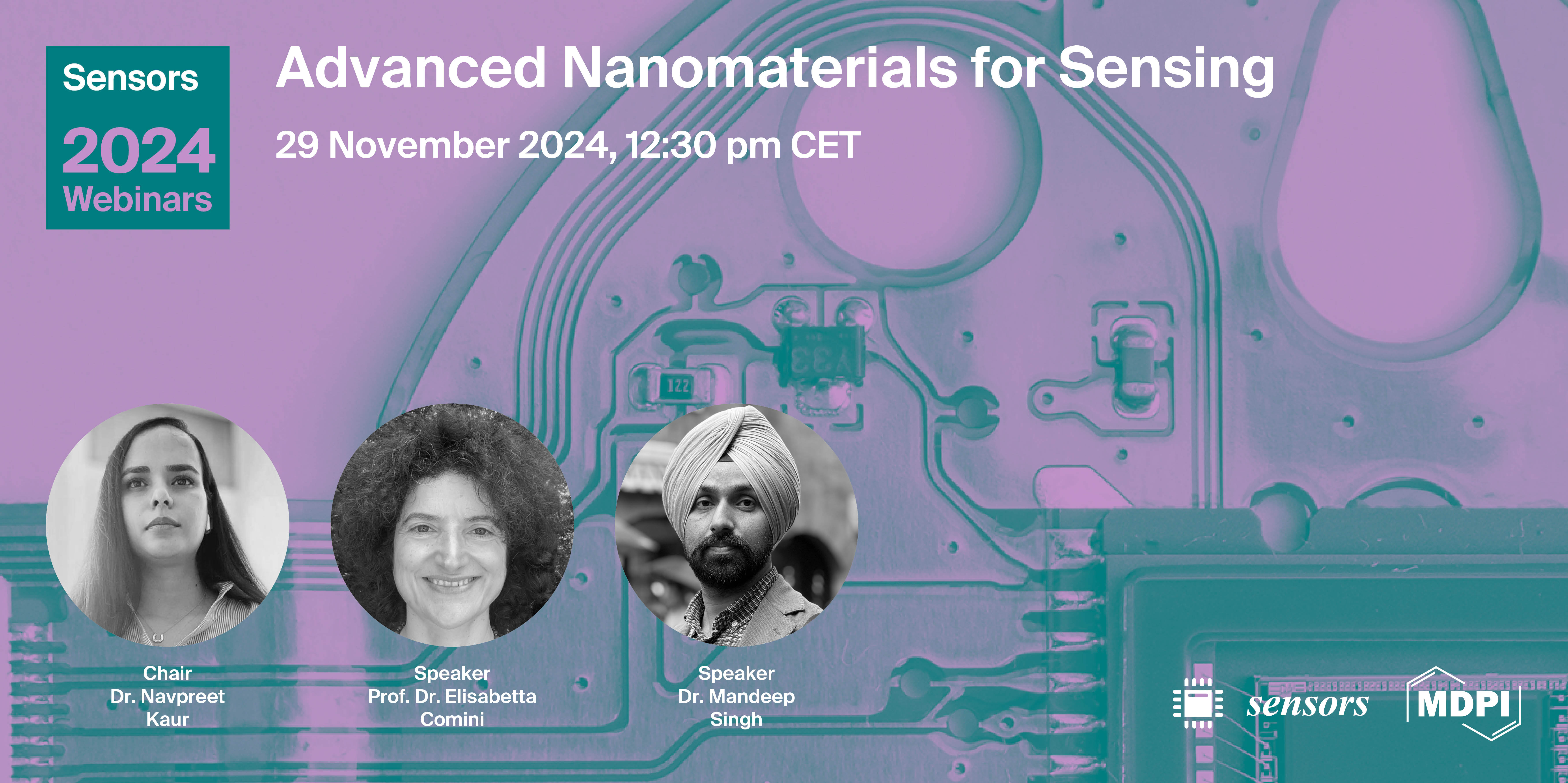 Sensors Webinar | Advanced Nanomaterials for Sensing, 29 November 2024