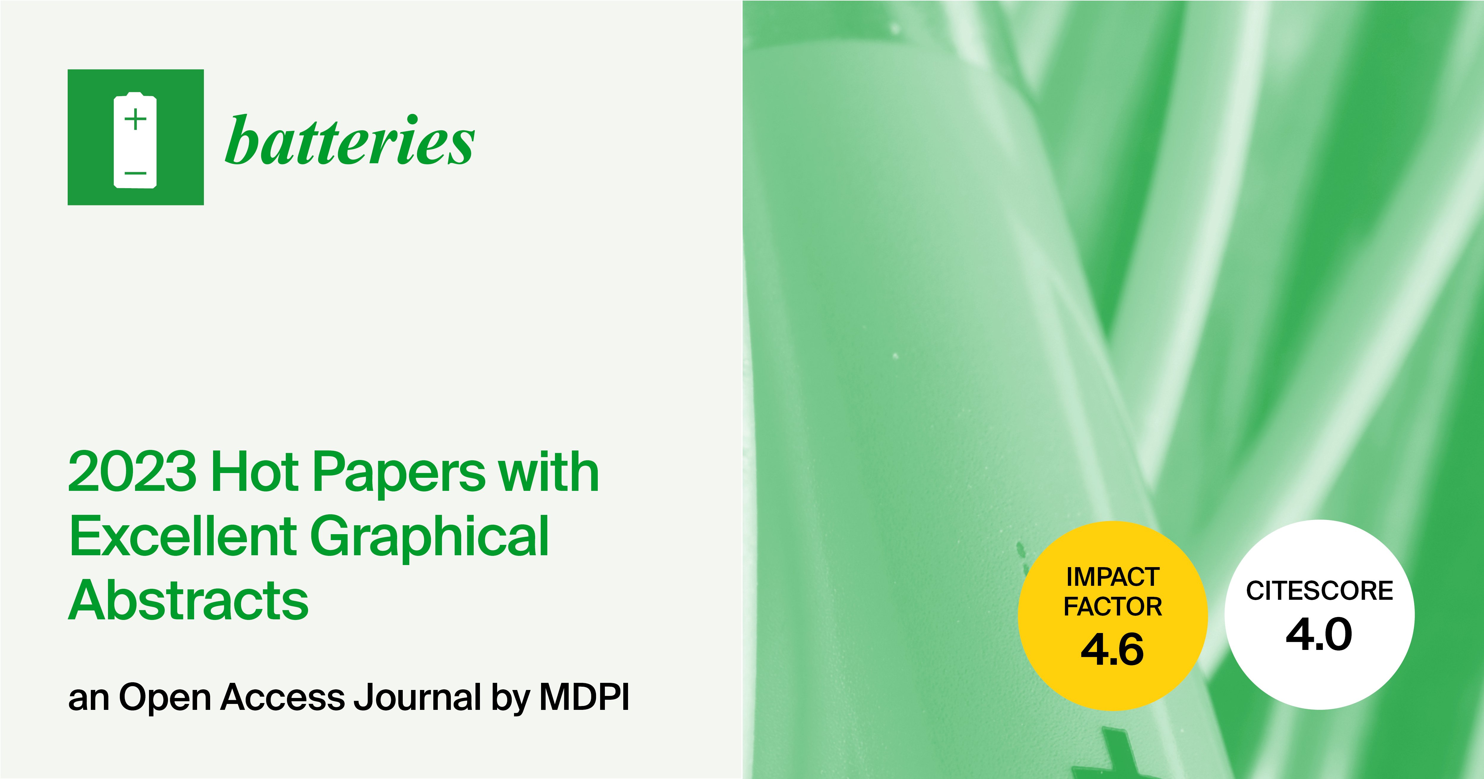 Batteries | 2023 Hot Papers with Excellent Graphical Abstracts