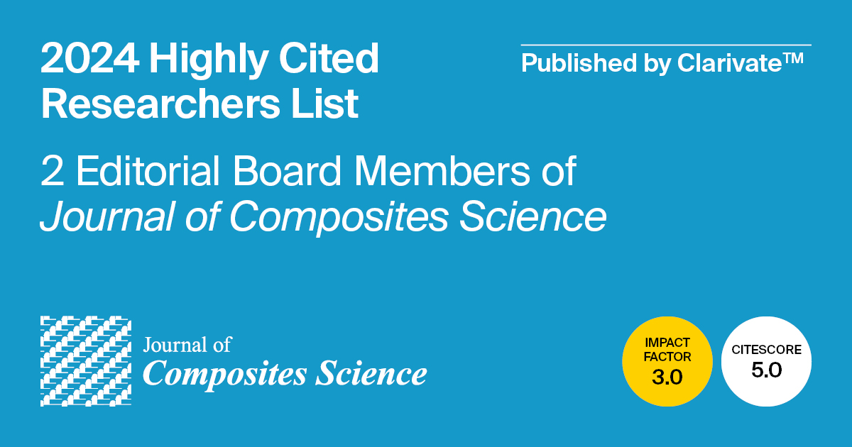 Editorial Board Members from Journal of Composites Science Featured in the 2024 Highly Cited Researchers List Published by Clarivate