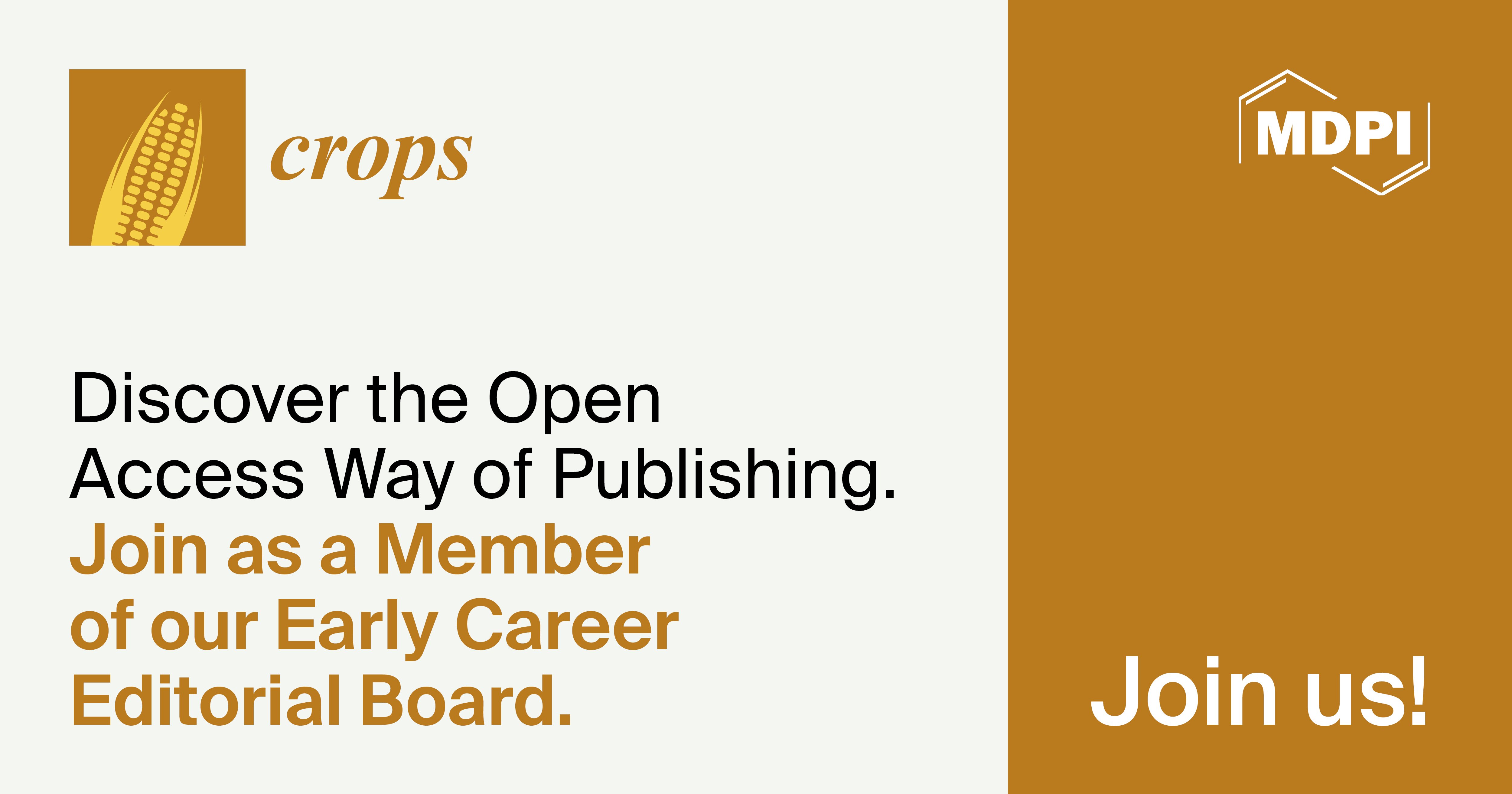 Recruiting Early Career Editorial Board Members for Crops