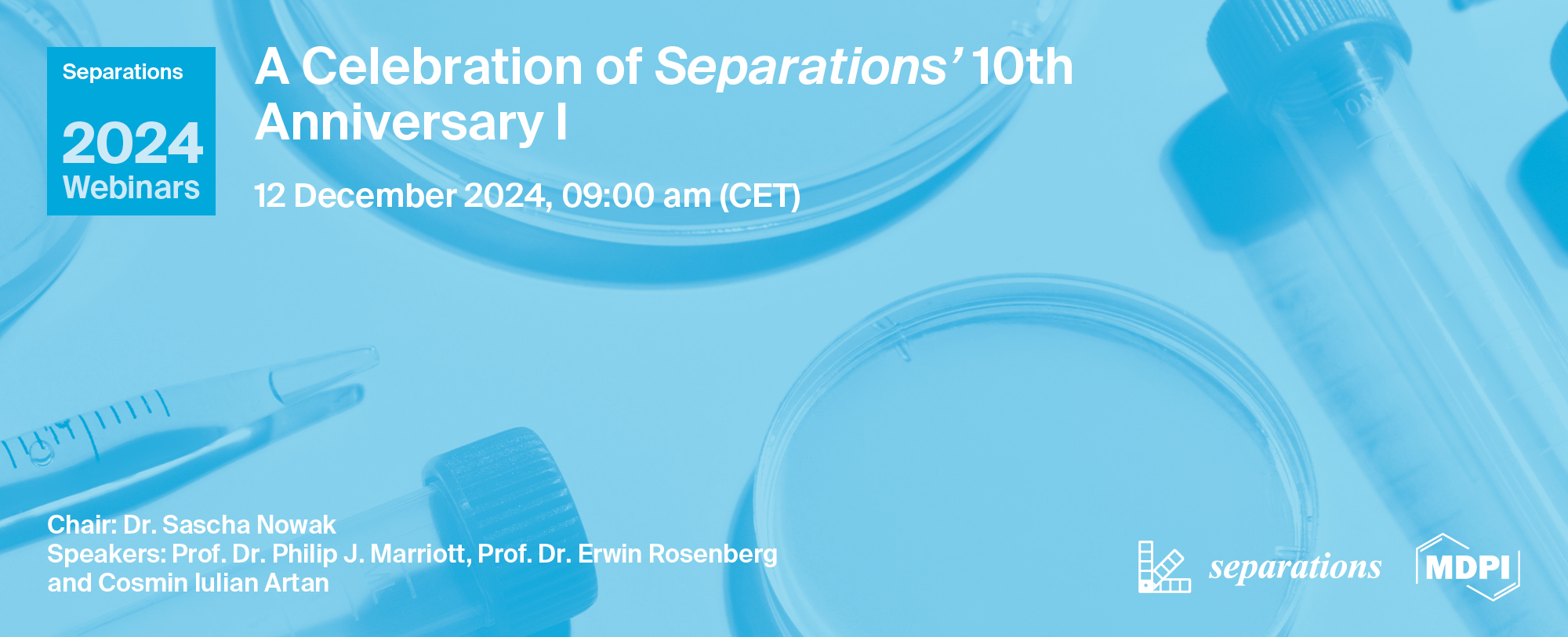 Separations Webinar | A Celebration of Separations’ 10th Anniversary I, 12 December 2024