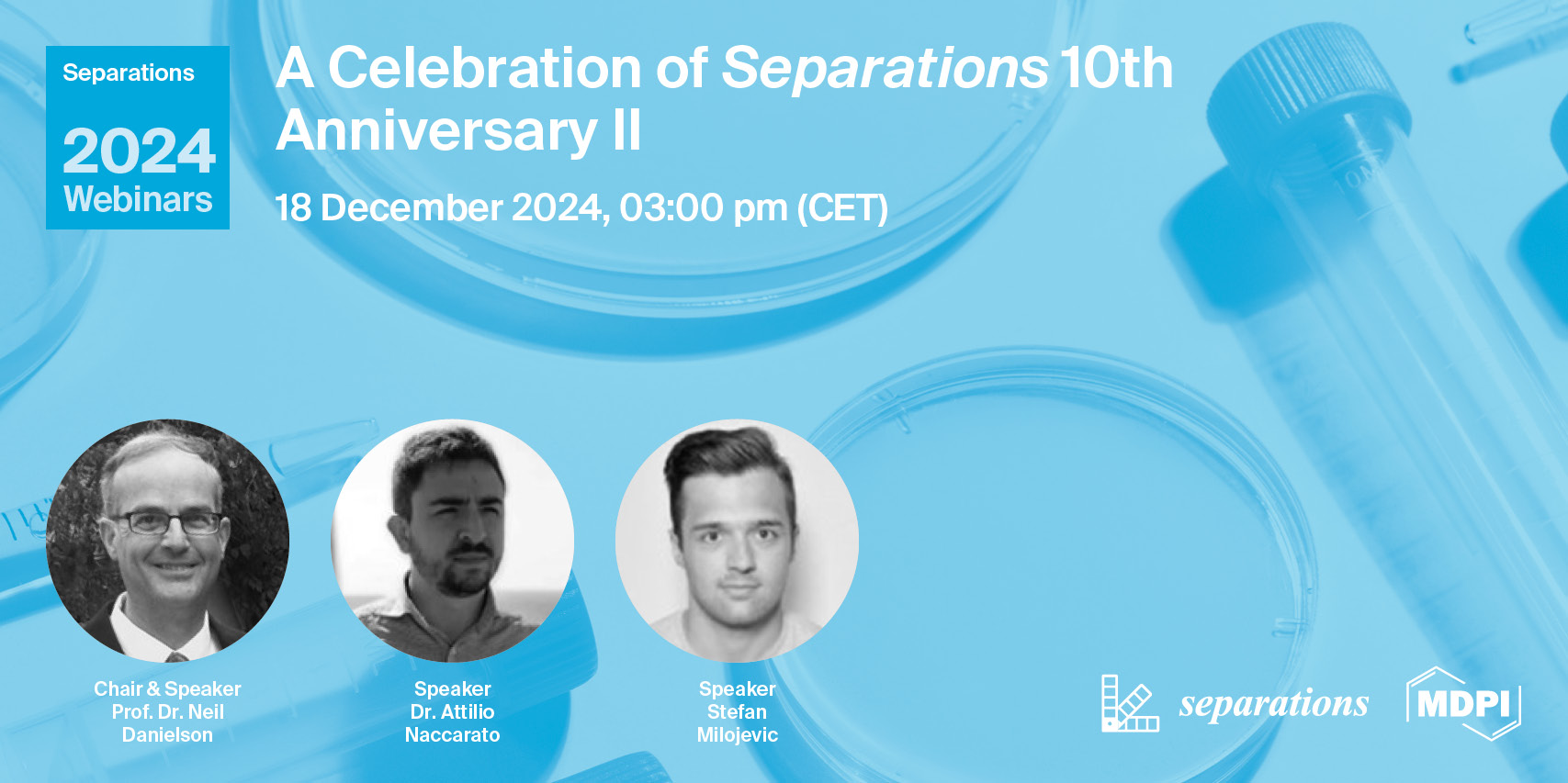 Separations Webinar | Celebration of Separations 10th Anniversary II, 18 December 2024