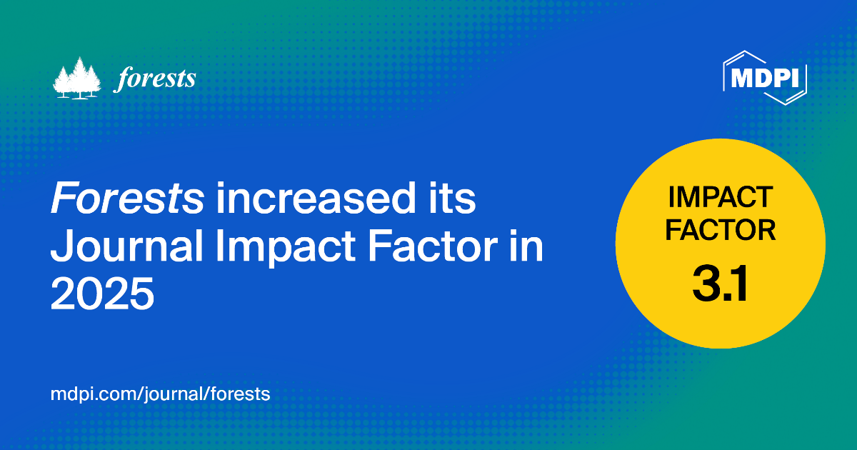 Forests Receives an Updated Impact Factor of 3.1 | MDPI