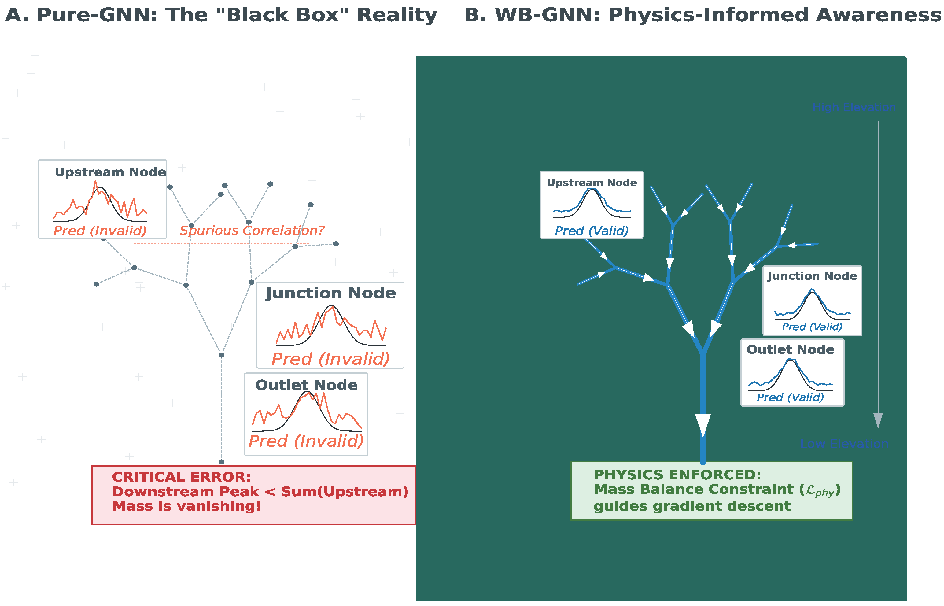 Explicit Water Balance Constraints for Trustworthy Graph Neural Network ...