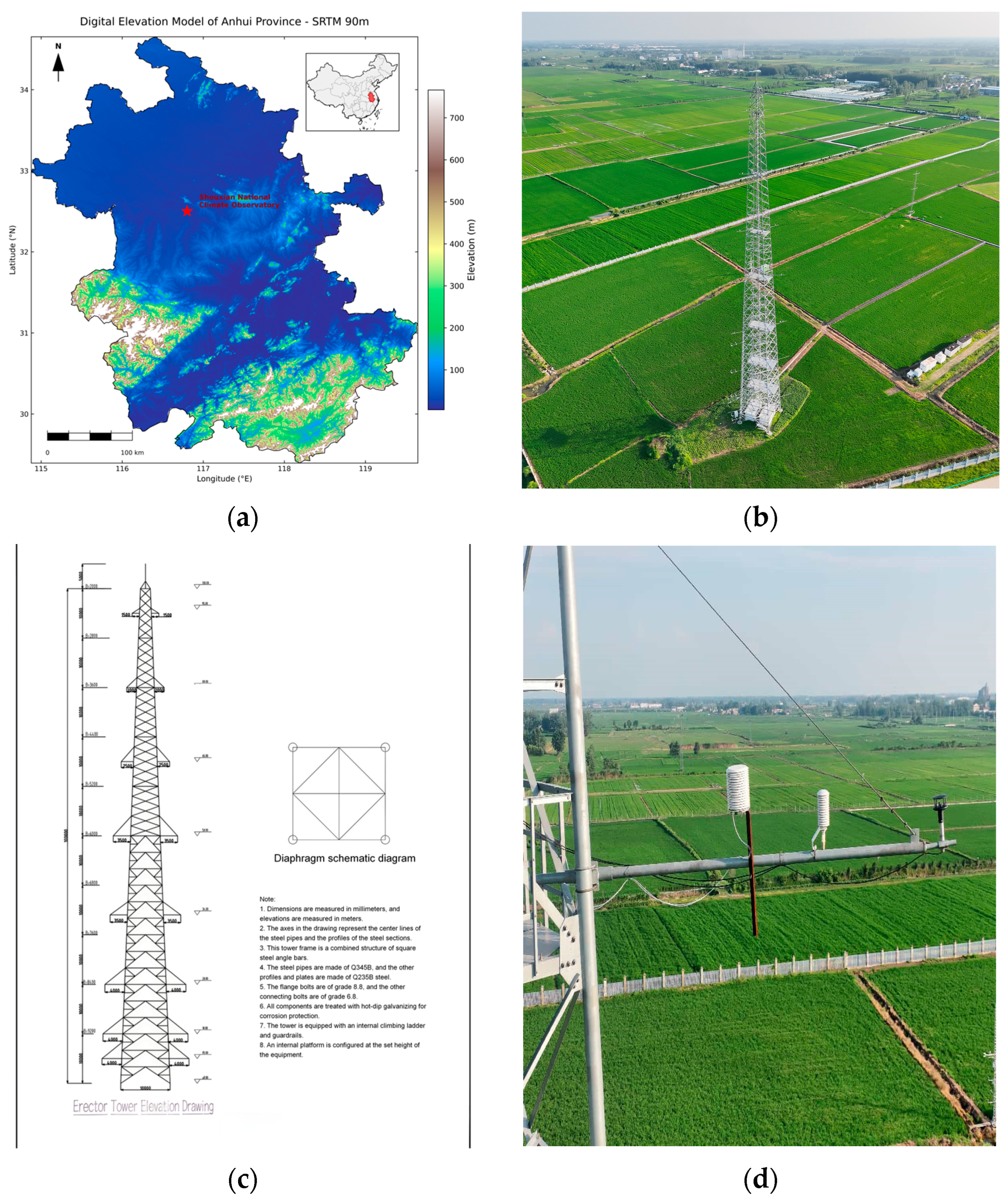 Causes of Azimuthal Air Temperature Biases on a 100 m Meteorological ...