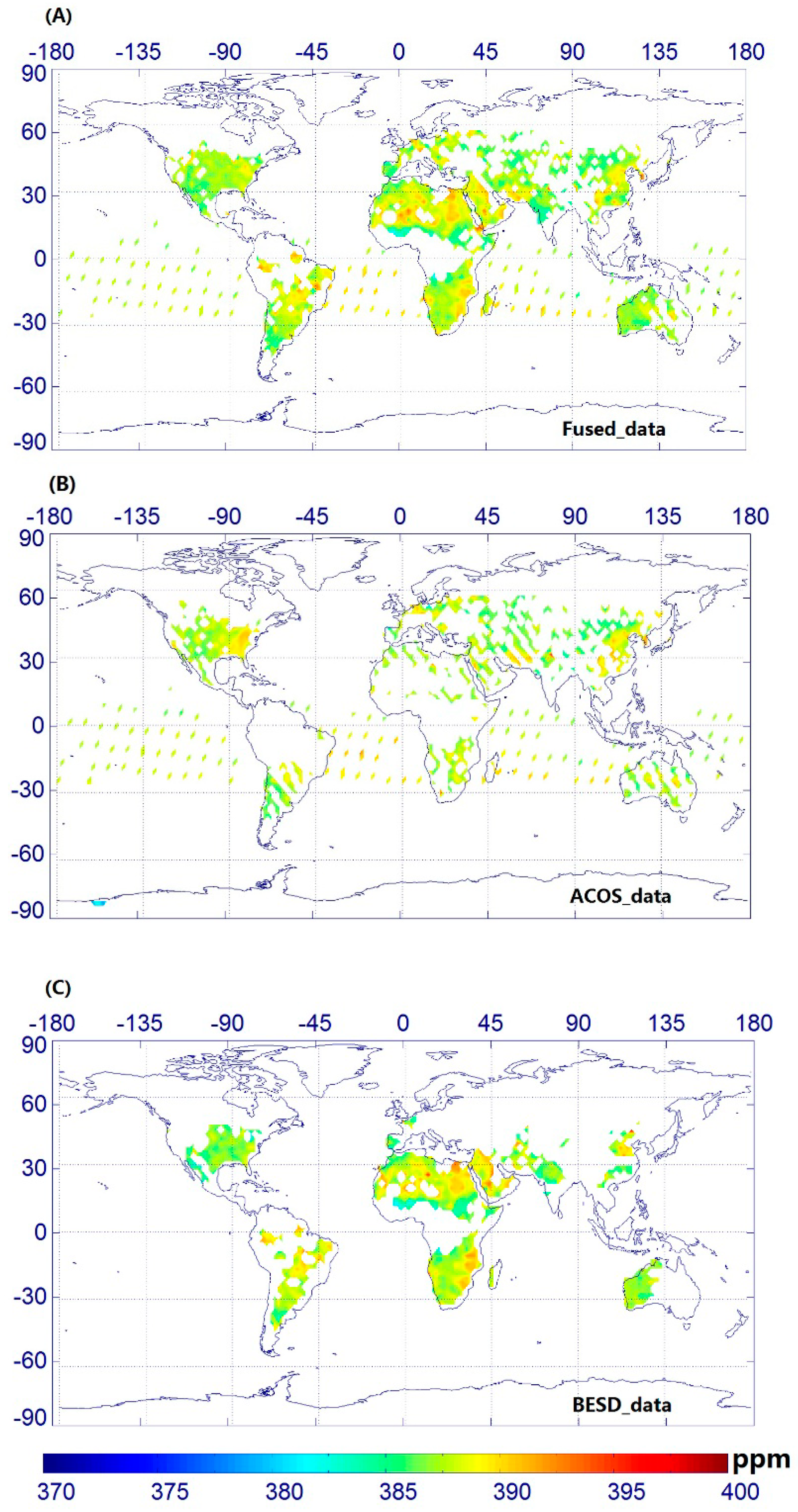 Mapping Global Atmospheric CO2 Concentration at High Spatiotemporal ...