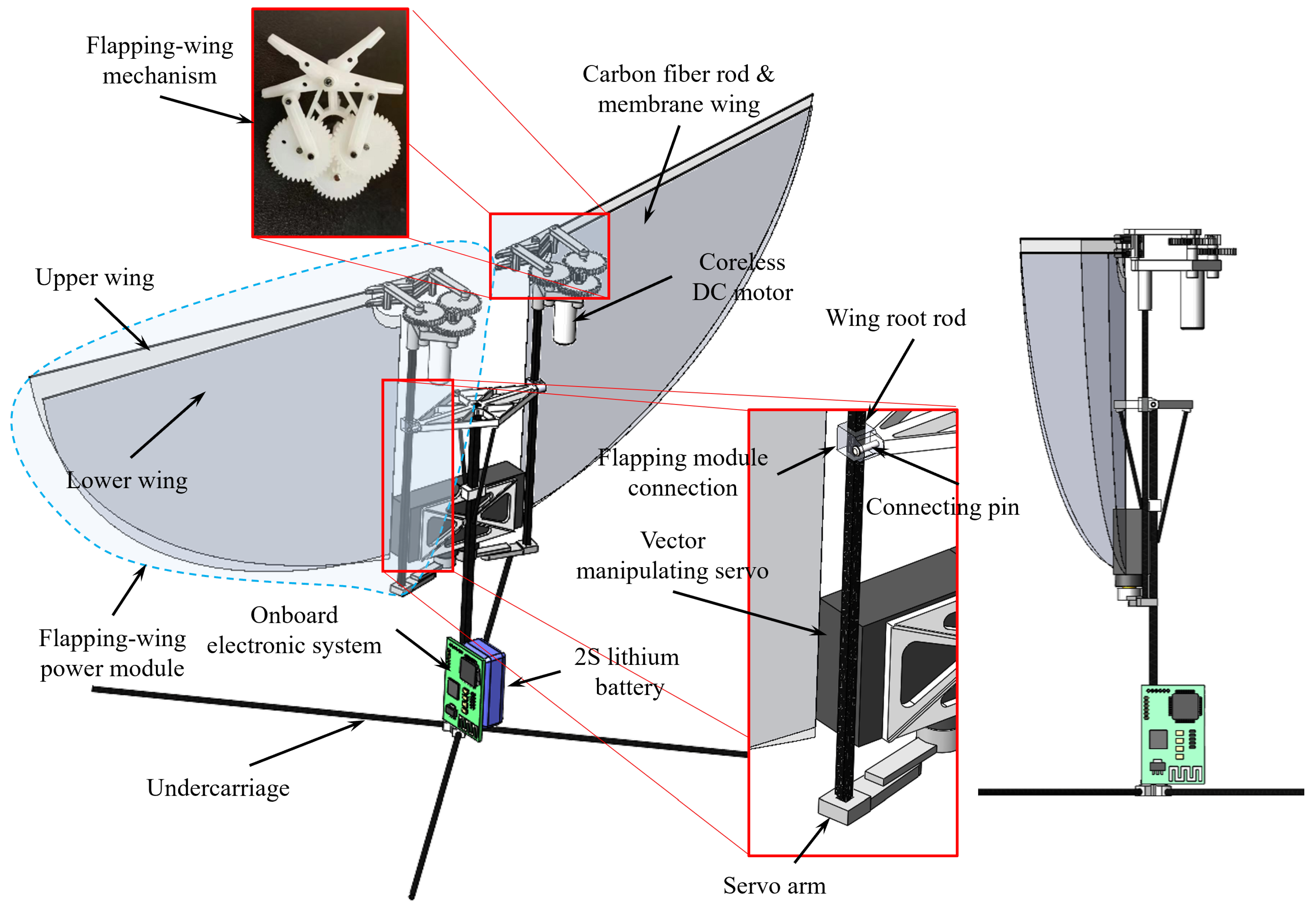 Development of a Novel Tailless X-Type Flapping-Wing Micro Air Vehicle ...