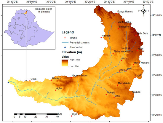 Geographical location of the study area.
