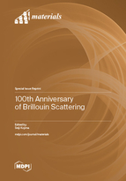 Special Issue 100th Anniversary of Brillouin Scattering book cover image