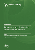 Special Issue Processing and Application of Weather Radar Data book cover image