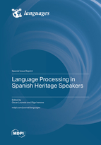 Special Issue Language Processing in Spanish Heritage Speakers book cover image