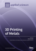 Special issue 3D Printing of Metals book cover image
