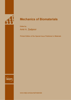 Special issue Mechanics of Biomaterials book cover image