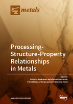 Special issue Processing-Structure-Property Relationships in Metals book cover image