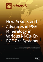 Special Issue Platinum-Group Minerals: New Results and Advances in PGE Mineralogy in Various Ni-Cu-Cr-PGE Ore Systems book cover image