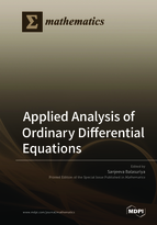 Special issue Applied Analysis of Ordinary Differential Equations 2018 book cover image