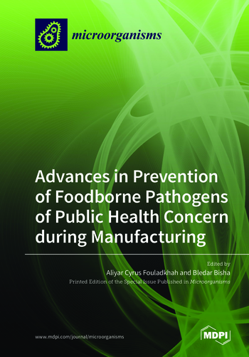 Book cover: Advances in Prevention of Foodborne Pathogens of Public Health Concern during Manufacturing