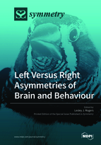 Special issue Left Versus Right Asymmetries of Brain and Behaviour book cover image