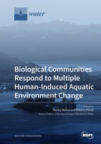 Special issue Biological Communities Respond to Multiple Human-Induced Aquatic Environment Change book cover image