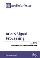 Special Issue Audio Signal Processing book cover image