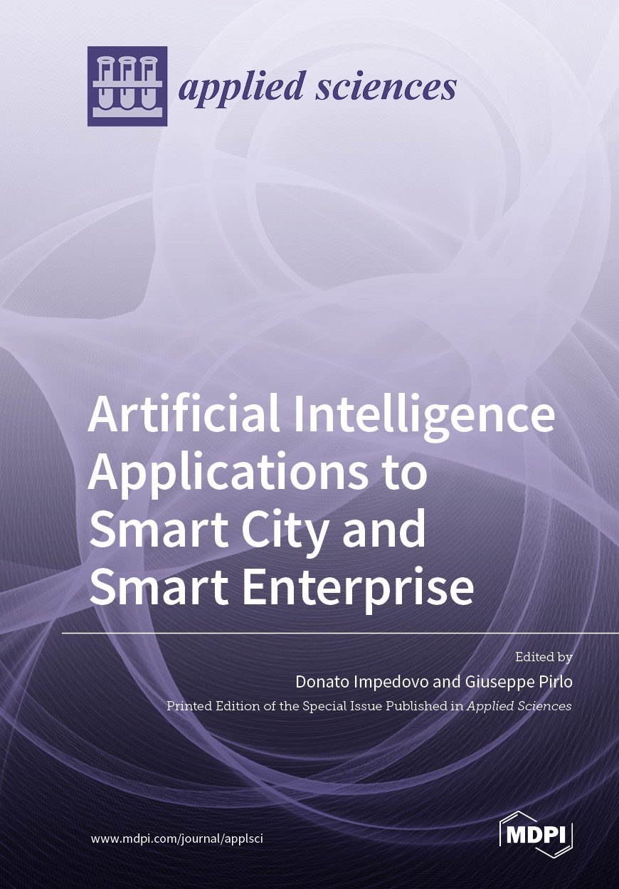 Book cover: Artificial Intelligence Applications to Smart City and Smart Enterprise