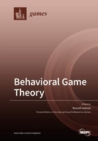 Special issue Behavioral Game Theory book cover image