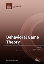 Special Issue Behavioral Game Theory book cover image