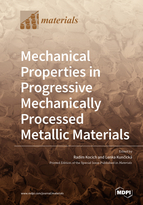 Special issue Mechanical Properties in Progressive Mechanically Processed Metallic Materials book cover image