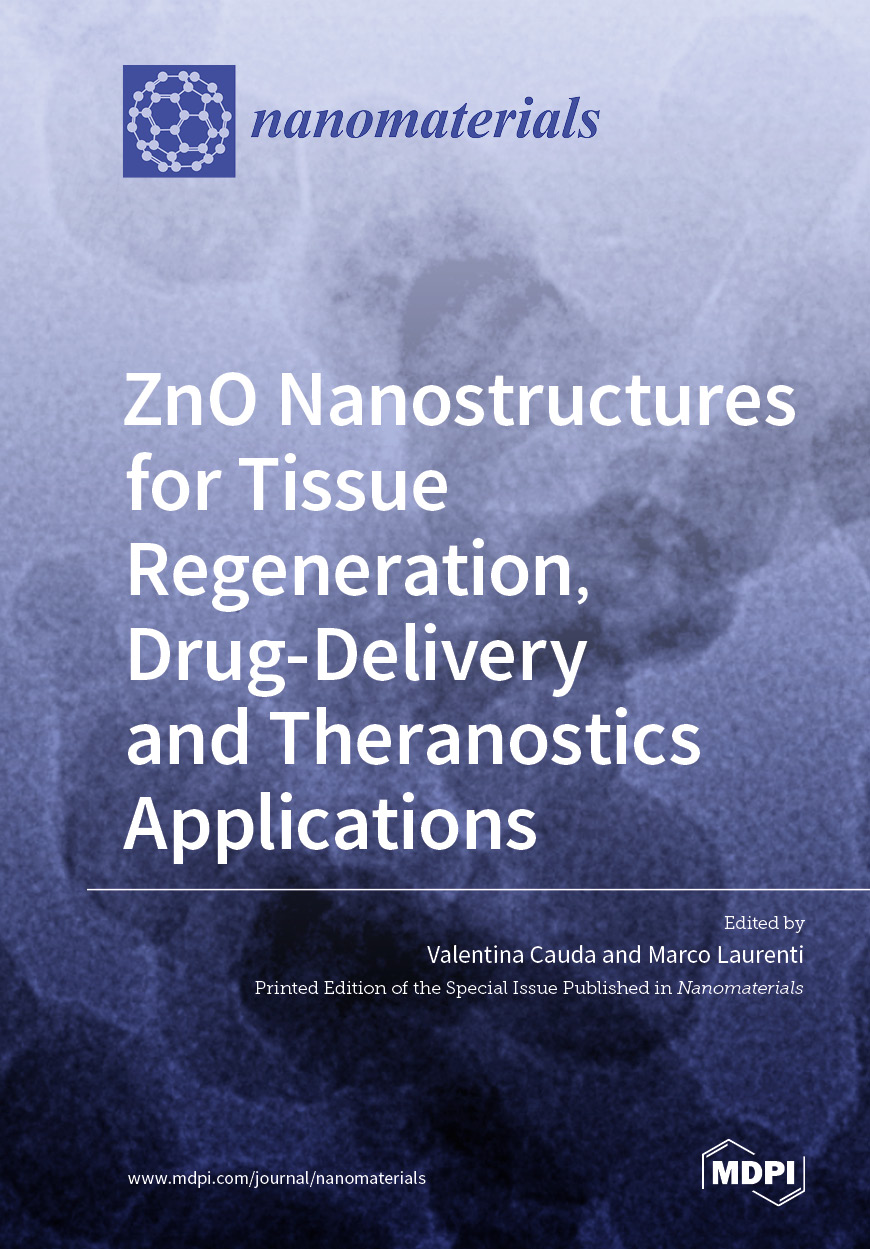 Book cover: ZnO Nanostructures for Tissue Regeneration, Drug-Delivery and Theranostics Applications
