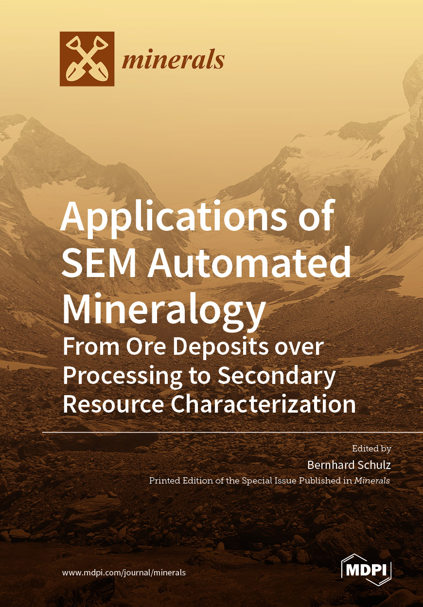 Book cover: Applications of SEM Automated Mineralogy