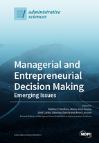 Special issue Managerial and Entrepreneurial Decision Making: Emerging Issues book cover image