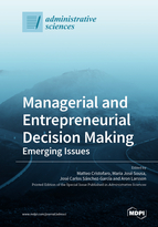 Special Issue Managerial and Entrepreneurial Decision Making: Emerging Issues book cover image