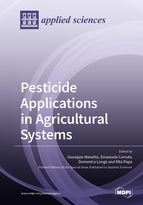 Special issue Pesticide Applications in Agricultural Systems book cover image