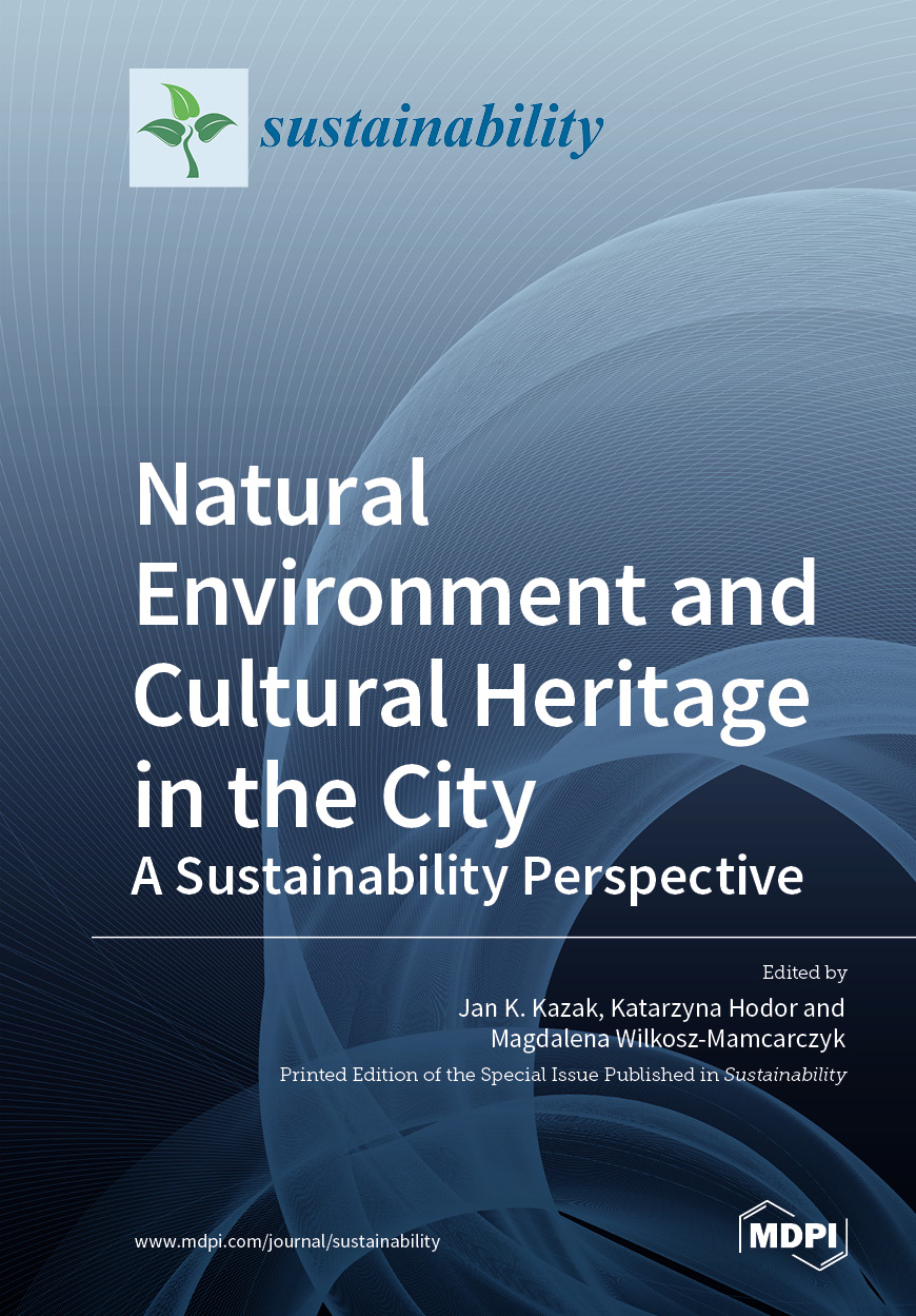 Book cover: Natural Environment and Cultural Heritage in the City, A Sustainability Perspective