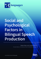 Special issue Social and Psychological Factors in Bilingual Speech Production book cover image