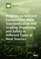 Special issue Progress on Nutrient Composition, Meat Standardization and Grading, Processing and Safety in Different Types of Meat Sources book cover image