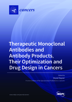 Special issue Therapeutic Monoclonal Antibodies and Antibody Products, Their Optimization and Drug Design in Cancers book cover image