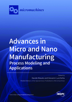 Special issue Advances in Micro and Nano Manufacturing: Process Modeling and Applications book cover image