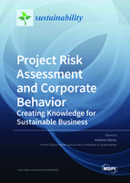 Special issue Project Risk Assessment and Corporate Behavior: Creating Knowledge for Sustainable Business book cover image