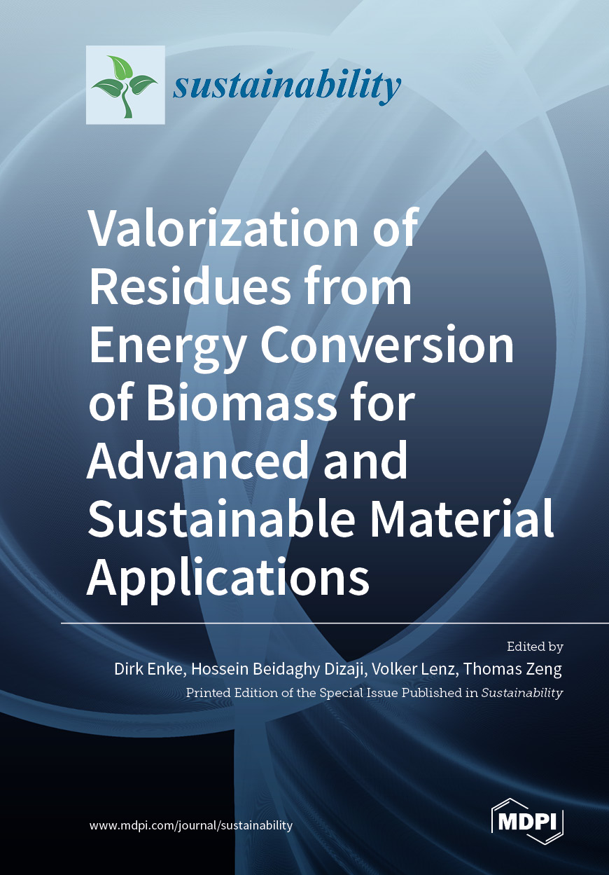 Valorization of Residues from Energy Conversion of Biomass for Advanced and Sustainable Material Applications