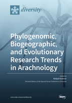 Special issue Phylogenomic, Biogeographic, and Evolutionary Research Trends in Arachnology book cover image