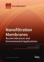 Special issue Nanofiltration Membranes: Recent Advances and Environmental Applications book cover image