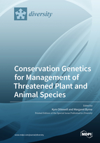 Special issue Conservation Genetics for Management of Threatened Plant and Animal Species book cover image