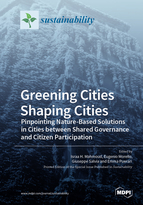 Special issue Greening Cities Shaping Cities: Pinpointing Nature-Based Solutions in Cities between Shared Governance and Citizen Participation book cover image