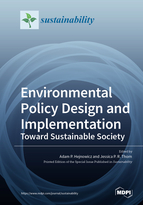 Special issue Environmental Policy Design and Implementation: Toward Sustainable Society book cover image