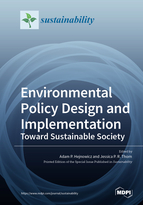 Special Issue Environmental Policy Design and Implementation: Toward Sustainable Society book cover image