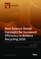 Special issue New Science Based Concepts for Increased Efficiency in Battery Recycling 2020 book cover image